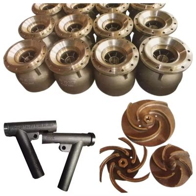 Donanım makineleri için özel sarı bakır tunç bronz döküm parçaları