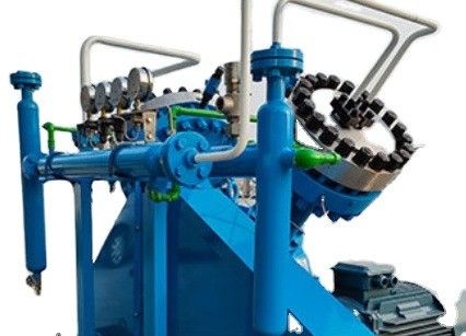 Diyafram Kompresörü Gaz Hava Kompresörleri Azot / Helium / Hidrojen / Argon Doğal Gaz Booster için Yüksek Basınçlı