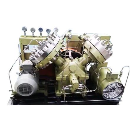 Diyafram Kompresörü Gaz Hava Kompresörleri Azot / Helium / Hidrojen / Argon Doğal Gaz Booster için Yüksek Basınçlı